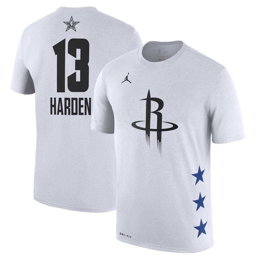 Rockets 13 James Harden White 2019 NBA All Star Game Men's T Shirt,We sell and wholesale Rockets 13 James Harden White 2019 NBA All Star Game Men's T Shirt on line form chian!